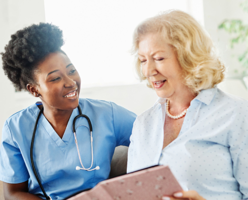 Nurse Doctor Senior Care Caregiver Photo Album