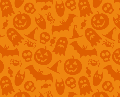 Halloween Vector Seamless Pattern