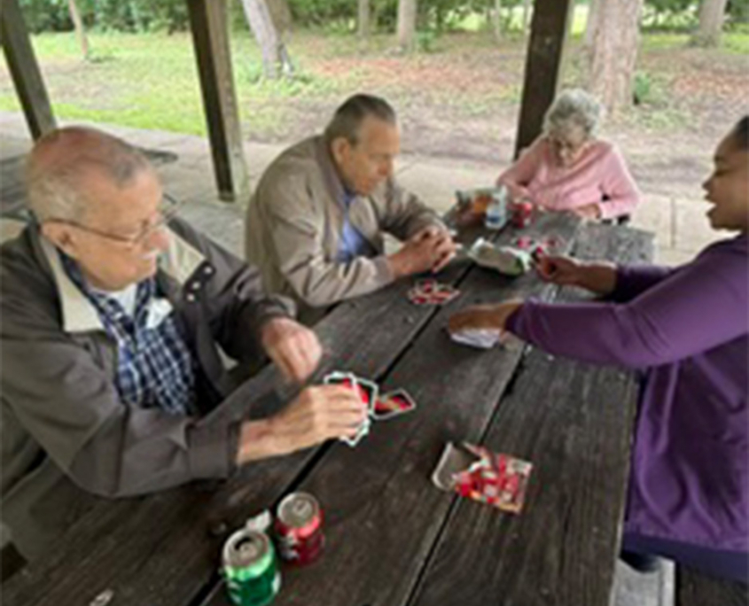 Fairmont Senior Living seniors playing cards Fairmont Senior Living Seniors Playing Cards